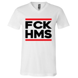 Fck Hms Jewish Nondistressed V-Neck T-Shirt