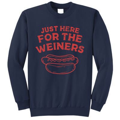 Funny Hotdog Just Here For The Wiener 4th Of July Sweatshirt