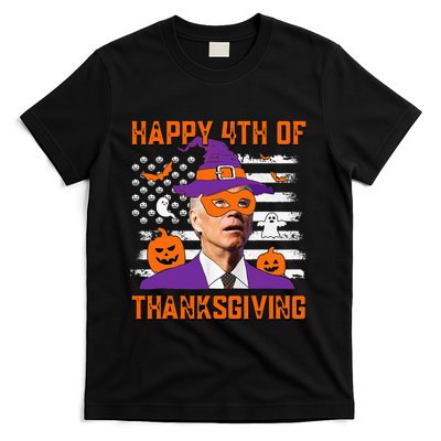 Funny Halloween Joe Biden Confused Happy 4th Of Thanksgiving T-Shirt