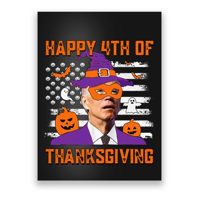 Funny Halloween Joe Biden Confused Happy 4th Of Thanksgiving Poster