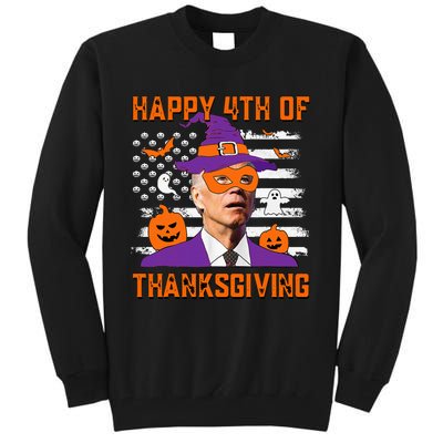 Funny Halloween Joe Biden Confused Happy 4th Of Thanksgiving Tall Sweatshirt