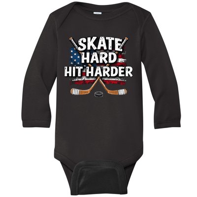 Funny Hockey Jersey Gifts For Adults Hockey Baby Long Sleeve Bodysuit