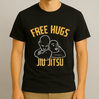 Free Hug Jiu Jitsu Choke Funny Bjj Sports Martial Arts T-Shirt