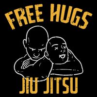Free Hug Jiu Jitsu Choke Funny Bjj Sports Martial Arts T-Shirt