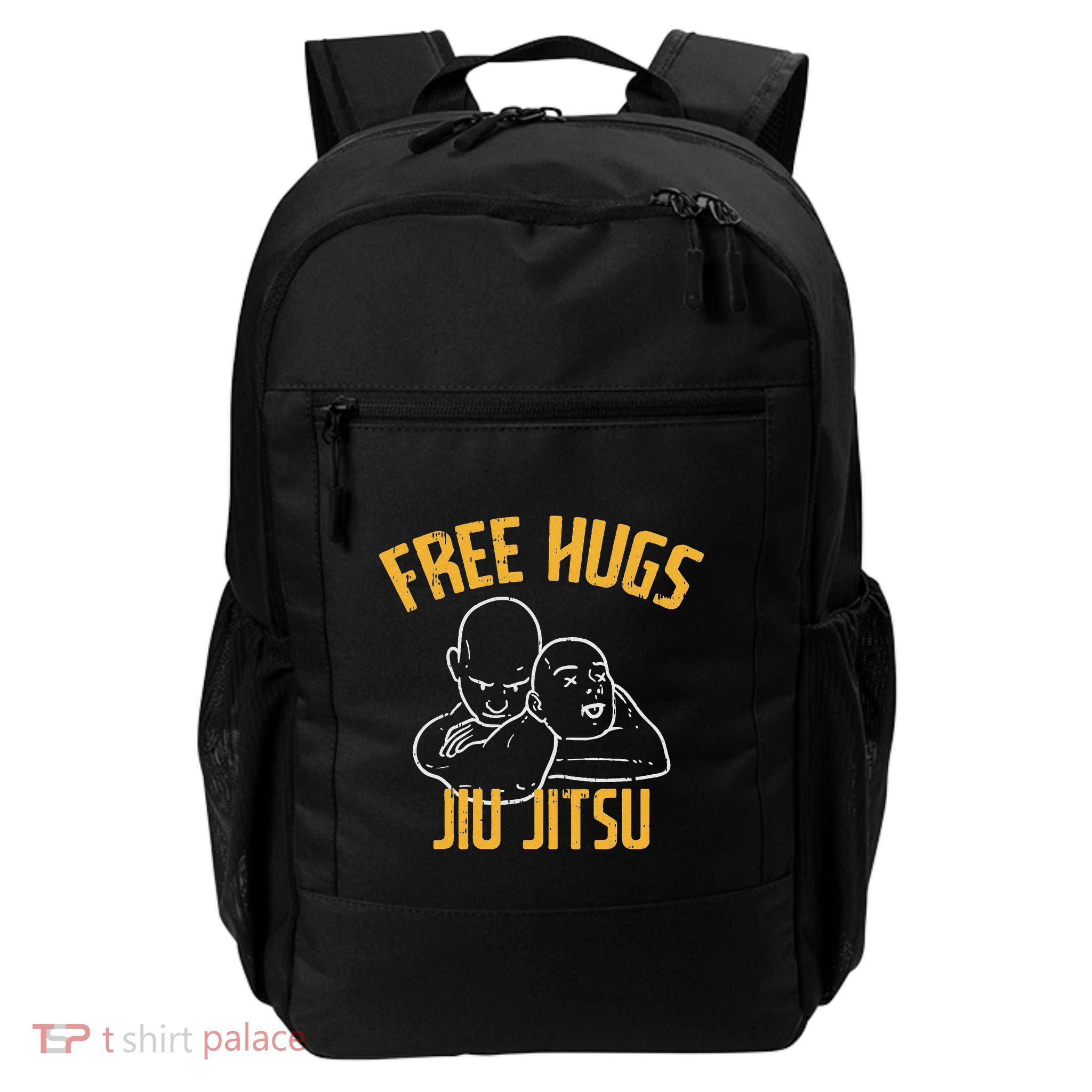 Free Hug Jiu Jitsu Choke Funny Bjj Sports Martial Arts Backpack