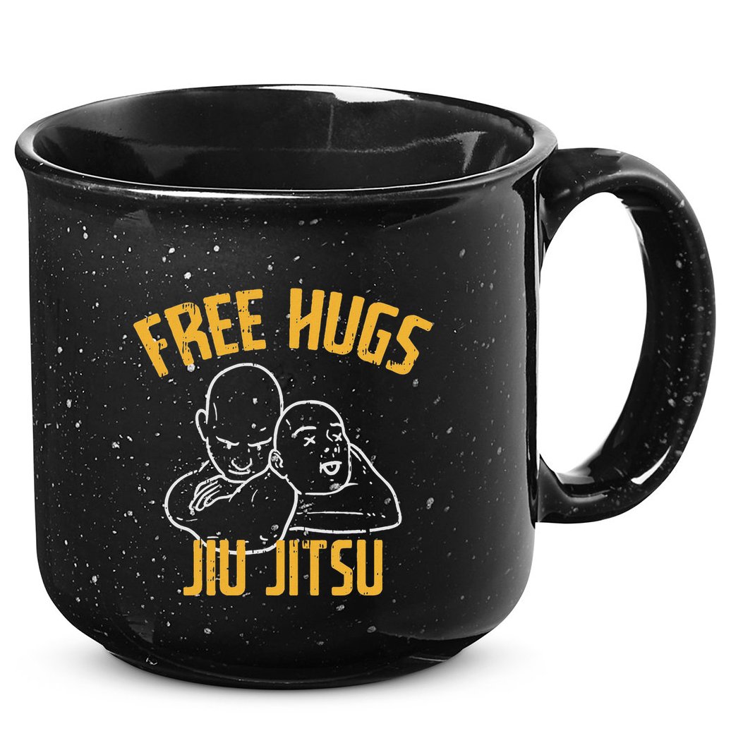 Free Hug Jiu Jitsu Choke Funny Bjj Sports Martial Arts 15oz Campfire Ceramic Mug