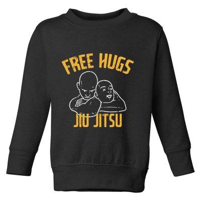 Free Hug Jiu Jitsu Choke Funny Bjj Sports Martial Arts Toddler Sweatshirt
