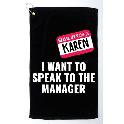 Funny Halloween Karen Costume Golf Towel