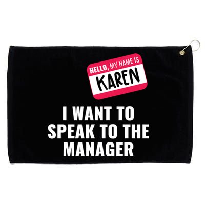 Funny Halloween Karen Costume Grommeted Golf Towel