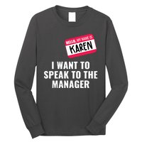 Funny Halloween Karen Costume Long Sleeve Shirt