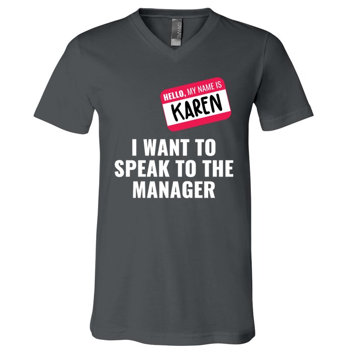 Funny Halloween Karen Costume V-Neck T-Shirt