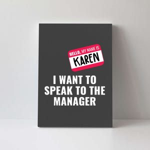 Funny Halloween Karen Costume Canvas