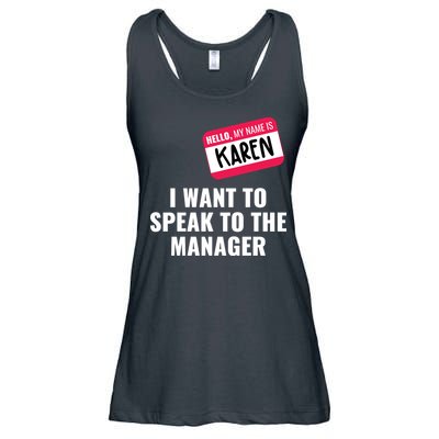 Funny Halloween Karen Costume Ladies Essential Flowy Tank