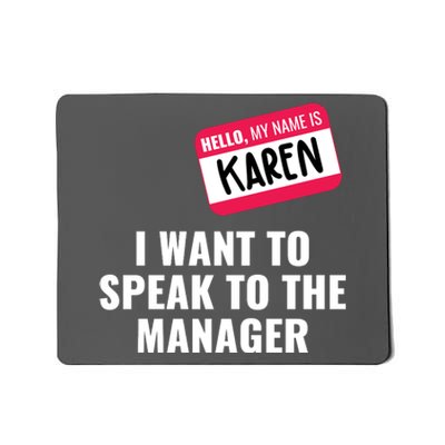 Funny Halloween Karen Costume Mousepad