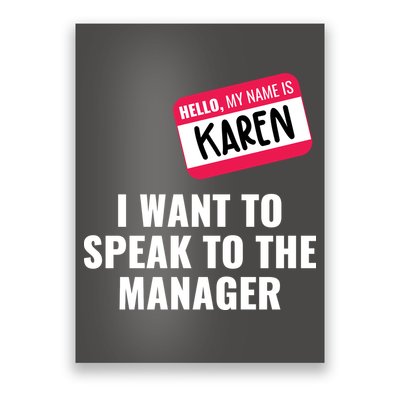 Funny Halloween Karen Costume Poster
