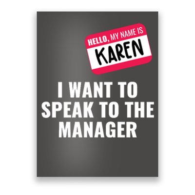 Funny Halloween Karen Costume Poster