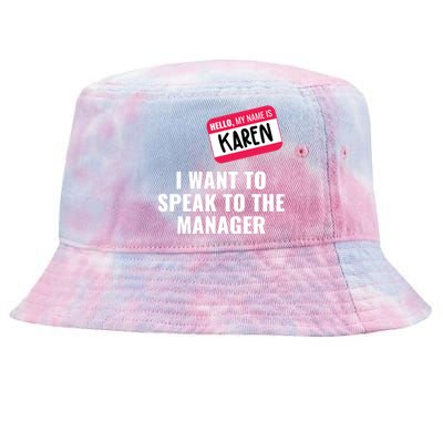 Funny Halloween Karen Costume Tie-Dyed Bucket Hat