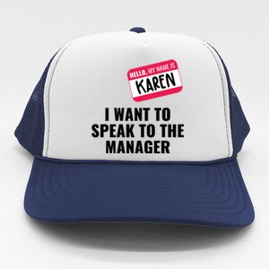 Funny Halloween Karen Costume Trucker Hat