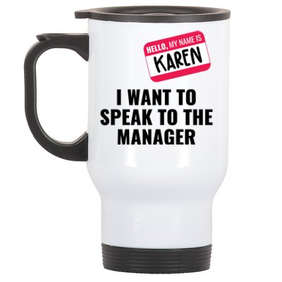 Funny Halloween Karen Costume Stainless Steel Travel Mug