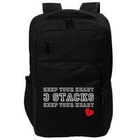 Funny Heartbreak Keep Your Heart Three Stacks Impact Tech Backpack