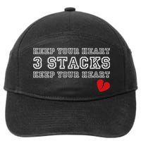 Funny Heartbreak Keep Your Heart Three Stacks 7-Panel Snapback Hat