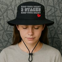 Funny Heartbreak Keep Your Heart Three Stacks Bucket Hat