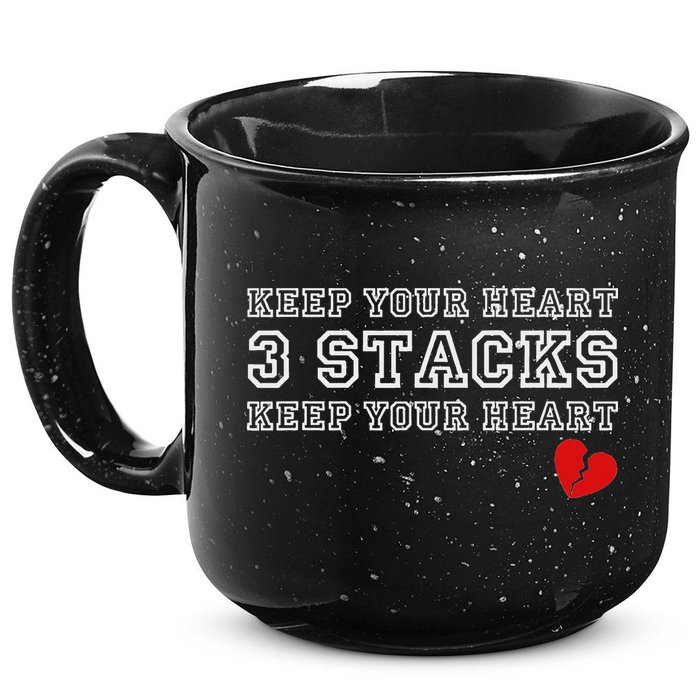 Funny Heartbreak Keep Your Heart Three Stacks 15oz Campfire Ceramic Mug