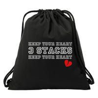 Funny Heartbreak Keep Your Heart Three Stacks Drawstring Bag