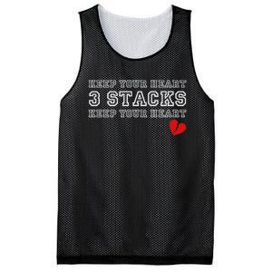 Funny Heartbreak Keep Your Heart Three Stacks Mesh Reversible Basketball Jersey Tank