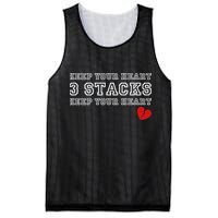 Funny Heartbreak Keep Your Heart Three Stacks Mesh Reversible Basketball Jersey Tank