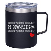 Funny Heartbreak Keep Your Heart Three Stacks 12oz Stainless Steel Coffee Mug