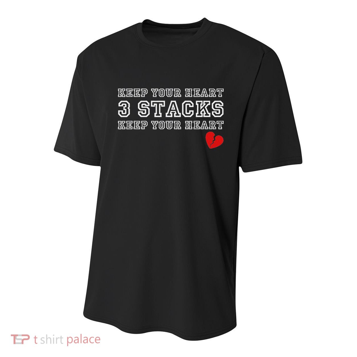 Funny Heartbreak Keep Your Heart Three Stacks Youth Performance Sprint T-Shirt