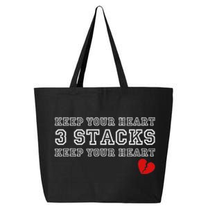 Funny Heartbreak Keep Your Heart Three Stacks 25L Jumbo Tote