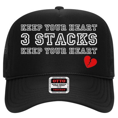Funny Heartbreak Keep Your Heart Three Stacks Trucker Hat