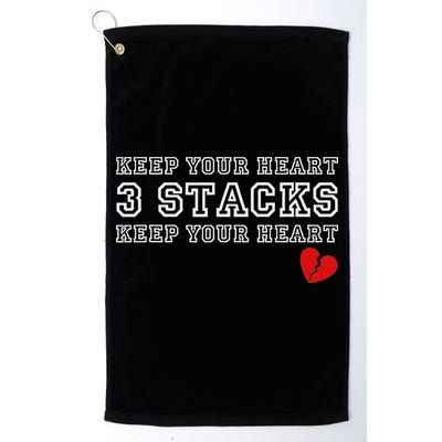 Funny Heartbreak Keep Your Heart Three Stacks Golf Towel