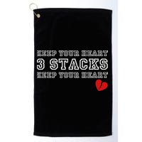 Funny Heartbreak Keep Your Heart Three Stacks Golf Towel