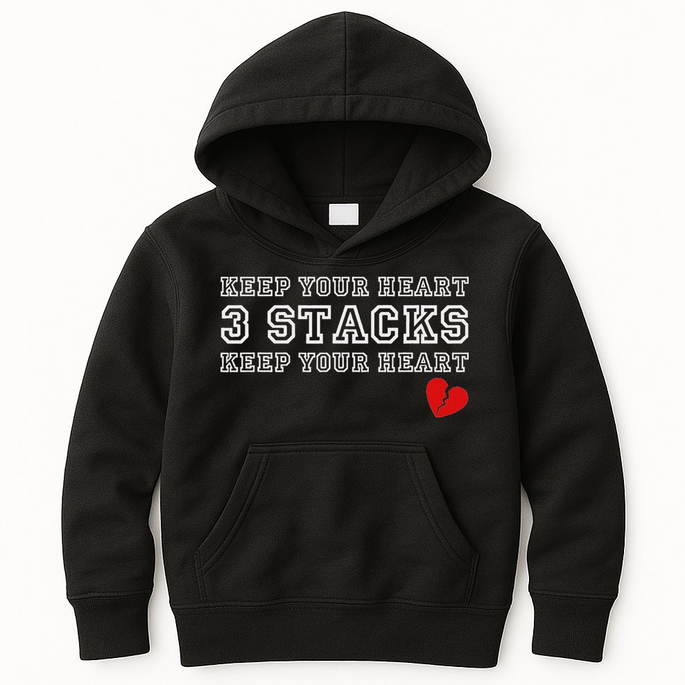 Funny Heartbreak Keep Your Heart Three Stacks Kids Hoodie