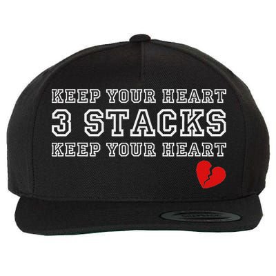 Funny Heartbreak Keep Your Heart Three Stacks Wool Snapback Cap