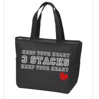 Funny Heartbreak Keep Your Heart Three Stacks Zip Tote Bag