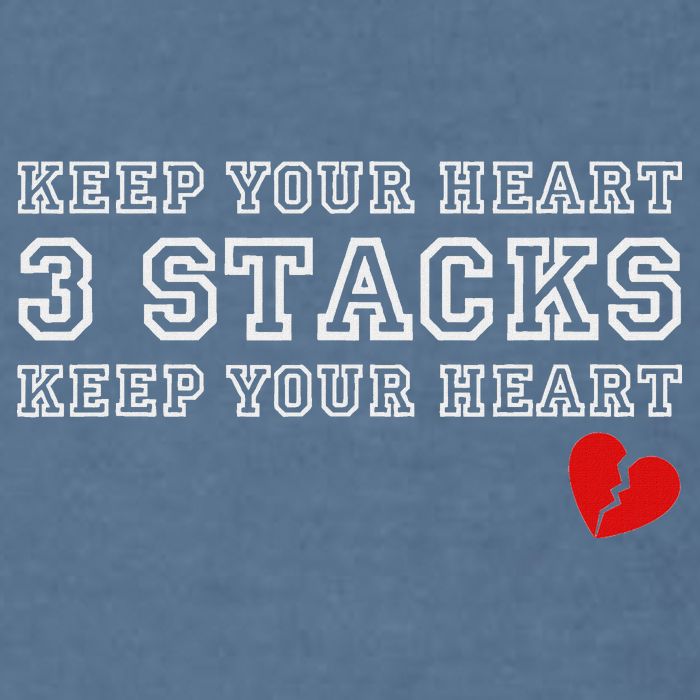 Funny Heartbreak Keep Your Heart Three Stacks Garment-Dyed Sweatshirt