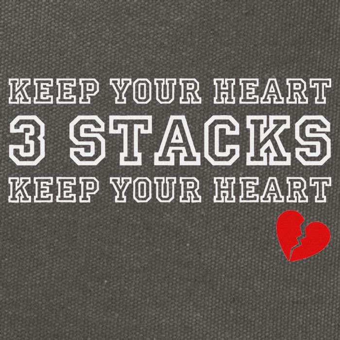 Funny Heartbreak Keep Your Heart Three Stacks Cotton Canvas Backpack
