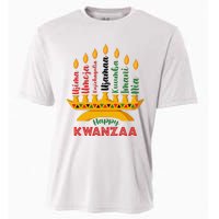 Funny Happy Kwanzaa Kinara Seven Candles Principles Of Kwanzaa Cooling Performance Crew T-Shirt