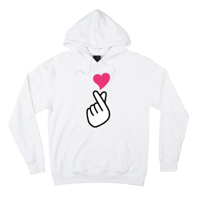 Finger Heart Korean Hand Symbol KPOP Love Saranghae Hoodie