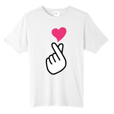 Finger Heart Korean Hand Symbol KPOP Love Saranghae Tall Fusion ChromaSoft Performance T-Shirt