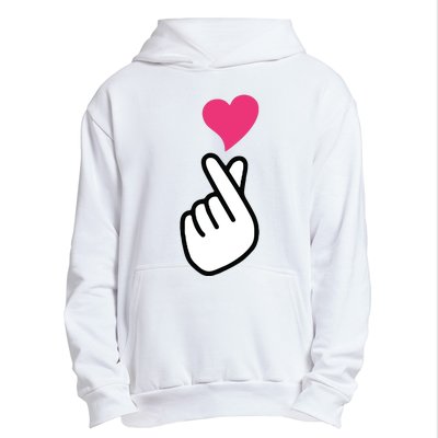 Finger Heart Korean Hand Symbol KPOP Love Saranghae Urban Pullover Hoodie