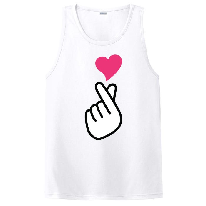 Finger Heart Korean Hand Symbol KPOP Love Saranghae PosiCharge Competitor Tank