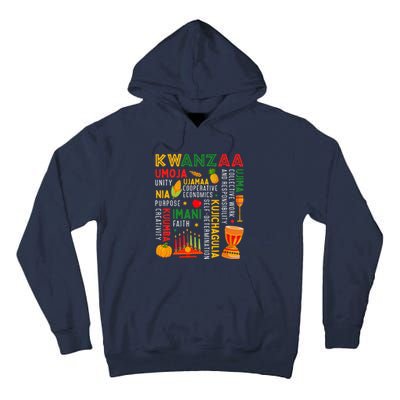 Funny Happy Kwanzaa Seven Principles Of Kwanzaa Tall Hoodie