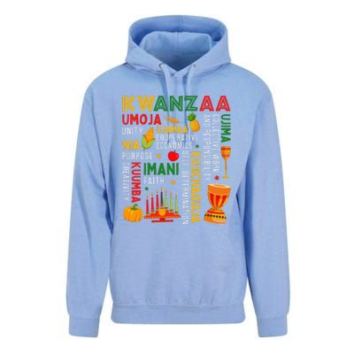 Funny Happy Kwanzaa Seven Principles Of Kwanzaa Unisex Surf Hoodie