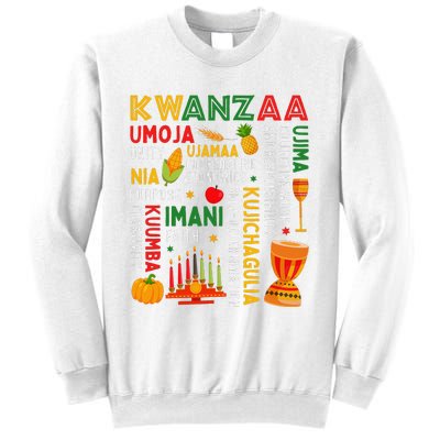 Funny Happy Kwanzaa Seven Principles Of Kwanzaa Sweatshirt