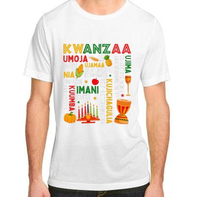 Funny Happy Kwanzaa Seven Principles Of Kwanzaa Adult ChromaSoft Performance T-Shirt